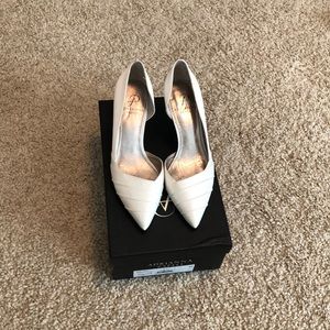 Adrianna papell ivory satin shoes